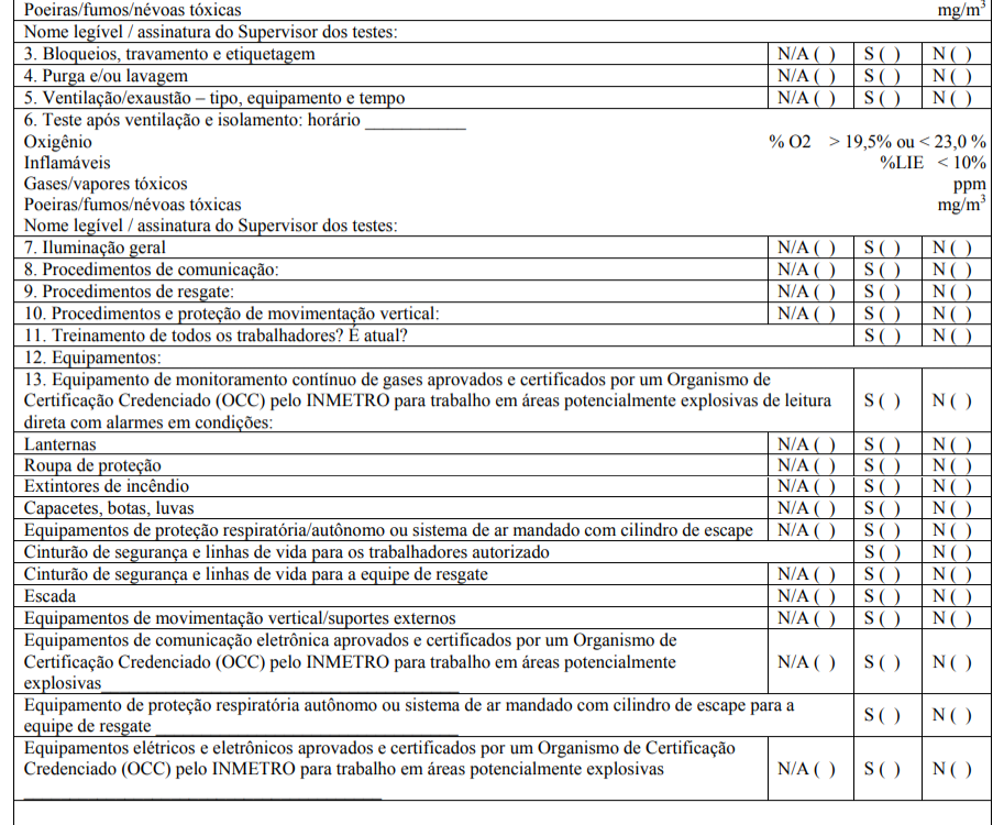 PPRA; NR 09;PCMSO; ESOCIAL; RUIDO; LTCAT; AVCB; CREA; EMISSÃO FUGITIVA; NR 20;NR 13;NR12;VAZAMENTOS; LDAR; VASOS SOB PRESSÃO; COMPRESSORES; VAPORES; COMPOSTOS ORGÂNICOS VOLATEIS; VOCs; EPA; NR15;Method 21;NBR 10151;Dosimetria de Ruído; Vibração Ocupacional; Vibração Ambiental Cetesb; NHO 09;NHO 10;Maquinas e equipamentos; Ponte Rolante; NR 33 Espaço Confinado; Detector de 4 gases"